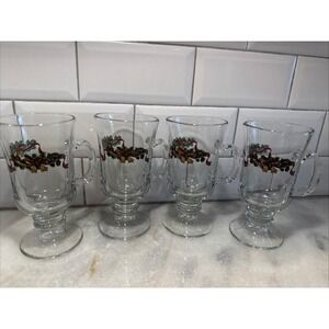 Vintage Set Of 4 Johnson Brothers Victorian Christmas  Irish Coffee Mug GW0021